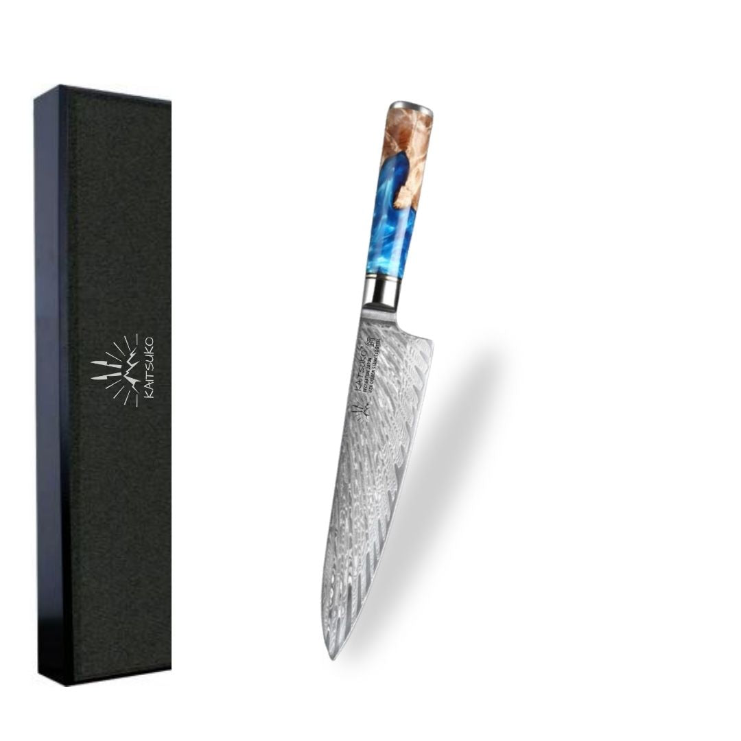 Set de 7 couteaux Japonais - Série Mer Jaune - TitaniumCook