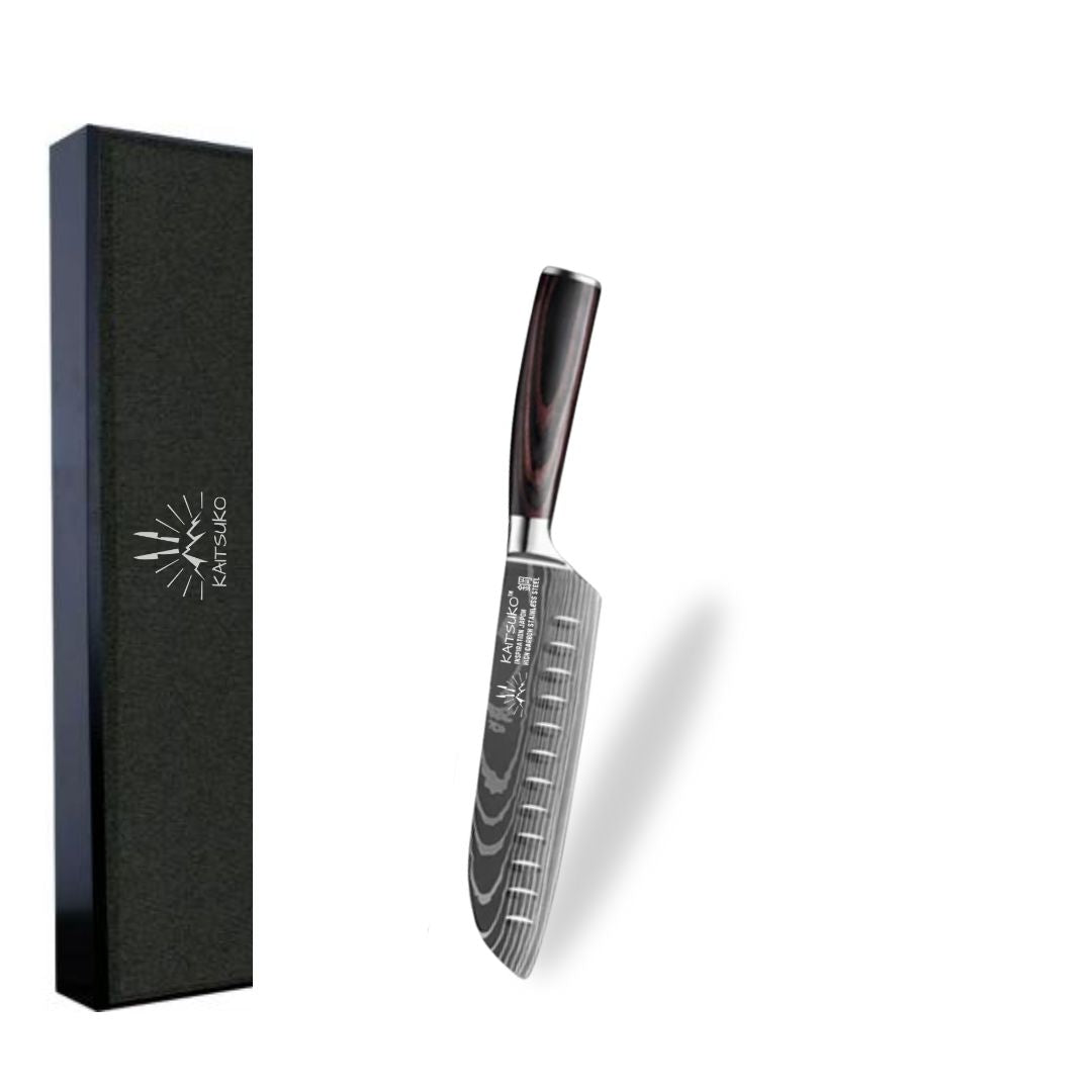 Set de 7 couteaux Japonais - Chef Tanaka - Forest Wood - TitaniumCook