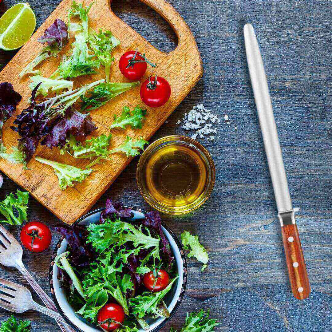 Fusil à aiguiser - Manche en bois - 20cm - TitaniumCook