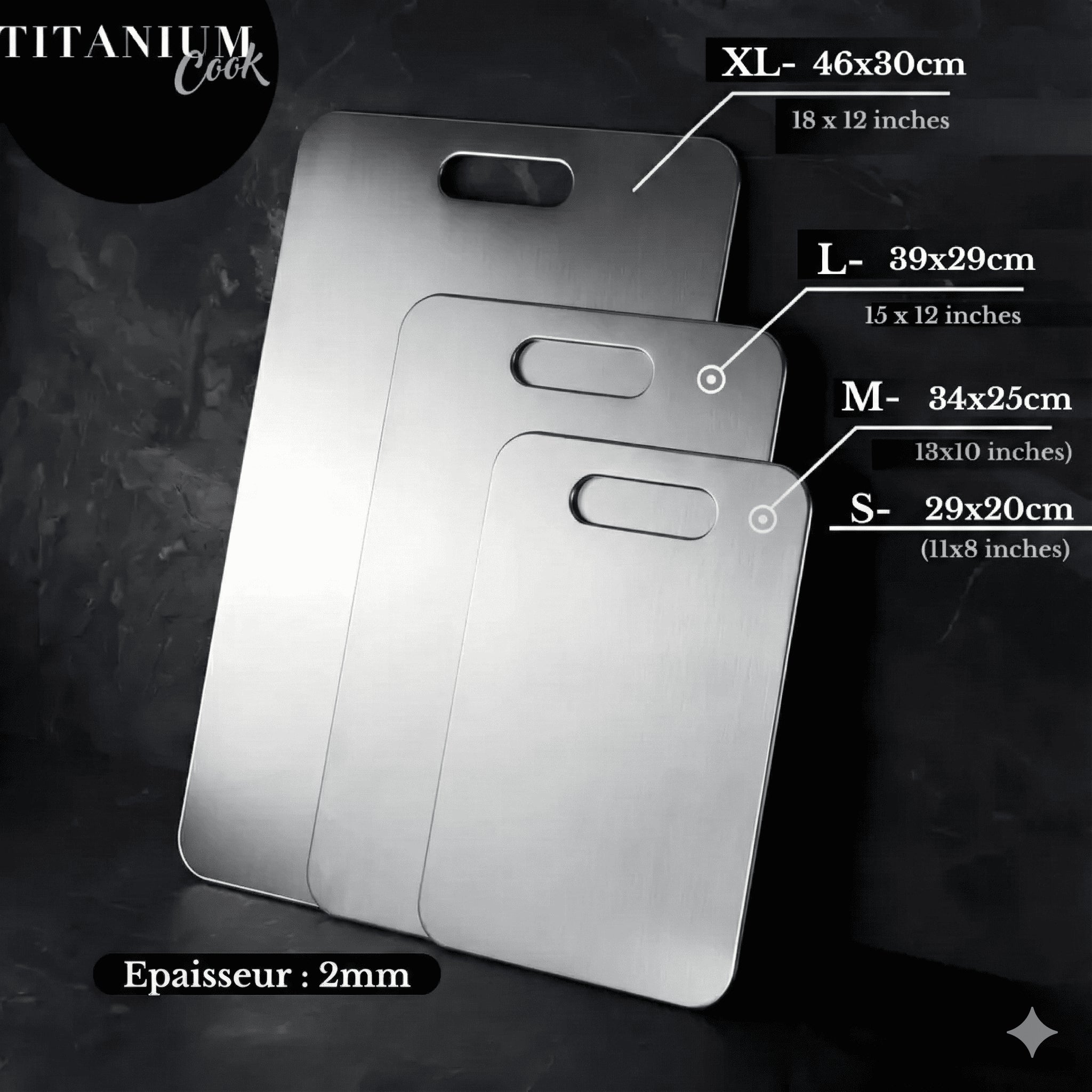 Planche à Découper en Titane Original TitaniumCook