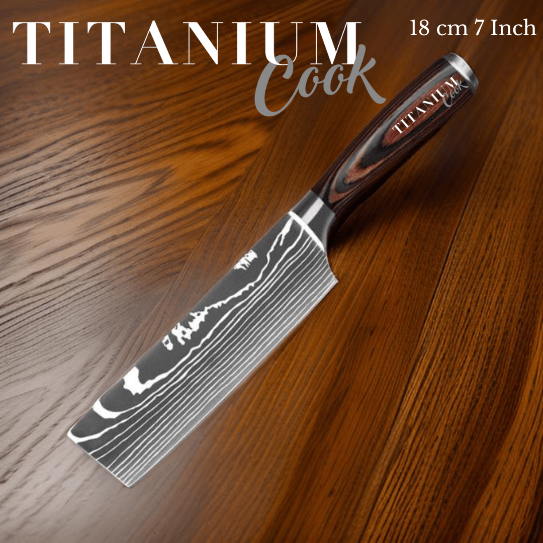 Couteaux de Cuisine Professionnels en Acier Damas Japonais - TitaniumCook