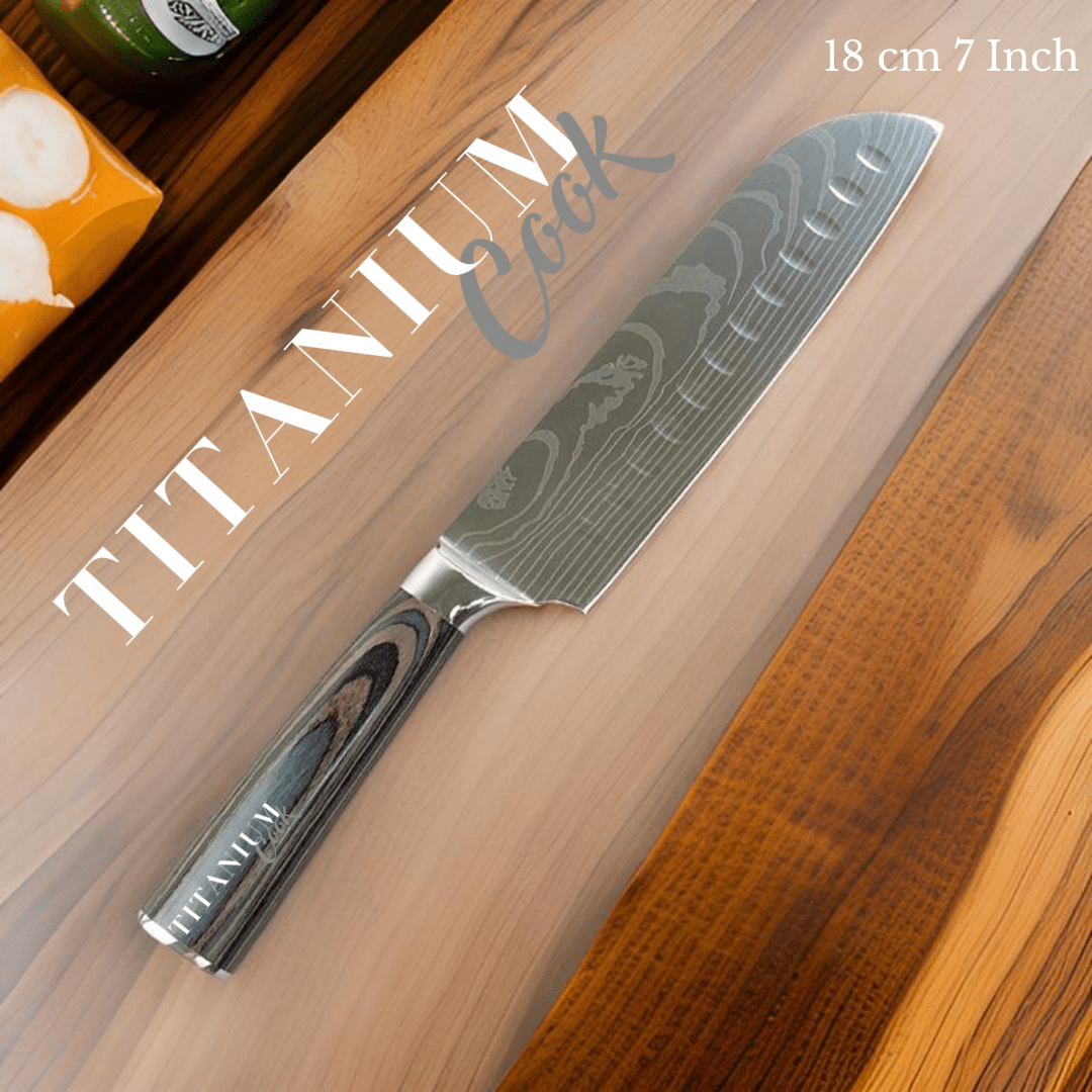 Couteaux de Cuisine Professionnels en Acier Damas Japonais - TitaniumCook