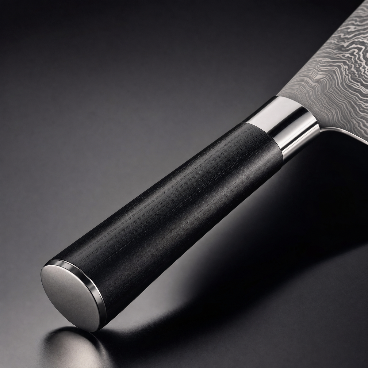 Kiritsuke Kyoto TitaniumCook knife — handle detail