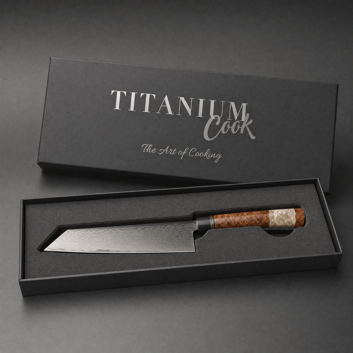 Geschenkset TitaniumCook — Kiritsuke Prisma Perlmutt