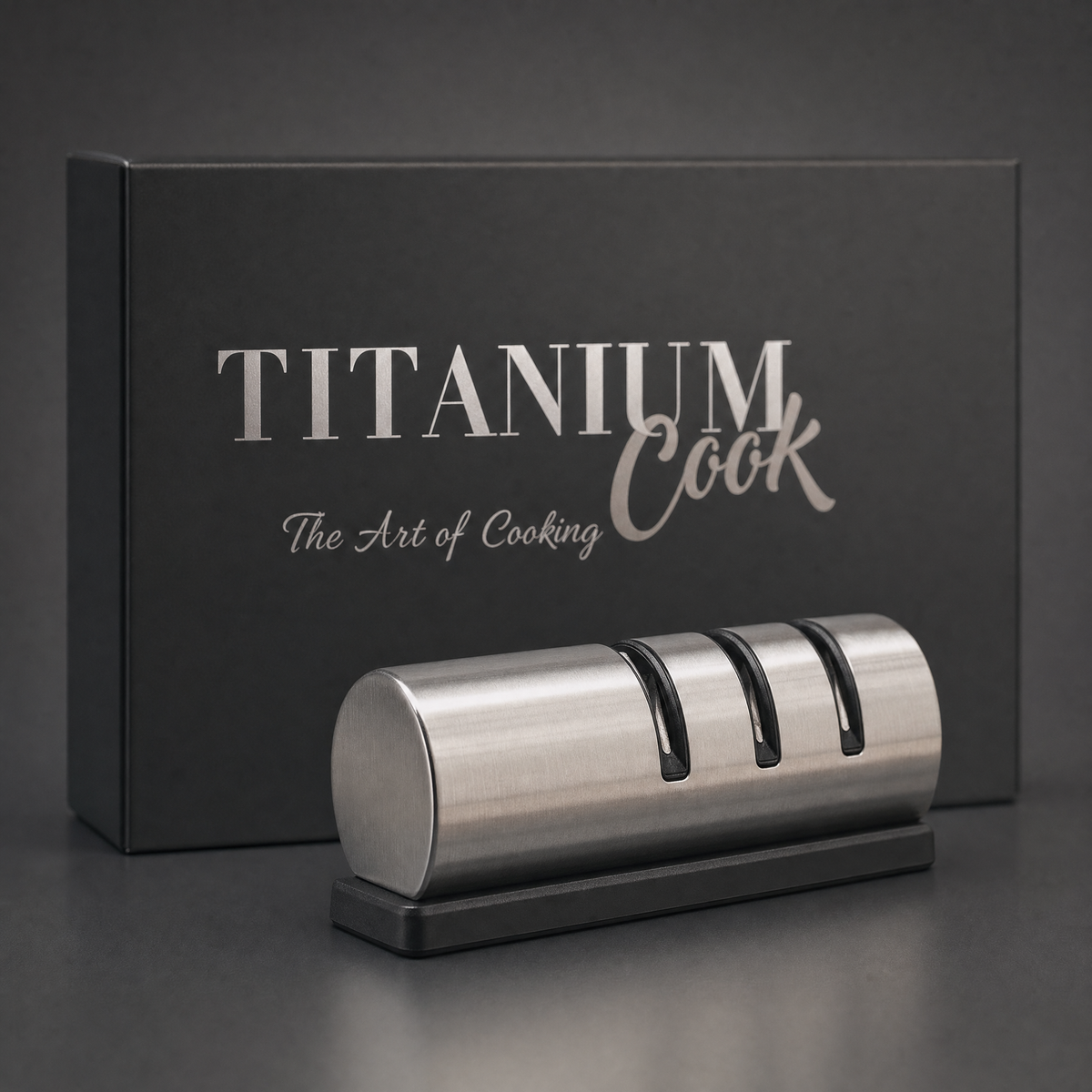 Professioneller Schärfer und TitaniumCook-Set