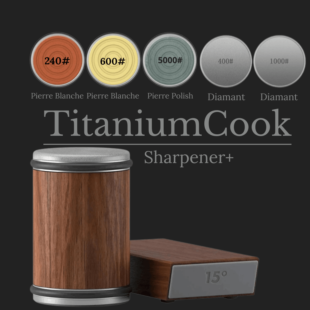 TitaniumSharpener - Aiguiseur de Précision pour un Affûtage Parfait - TitaniumCook