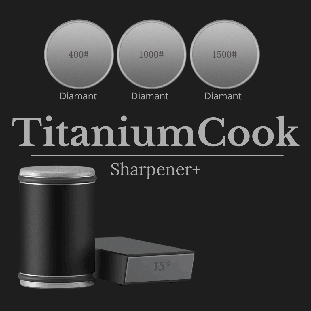 TitaniumSharpener - Aiguiseur de Précision pour un Affûtage Parfait - TitaniumCook