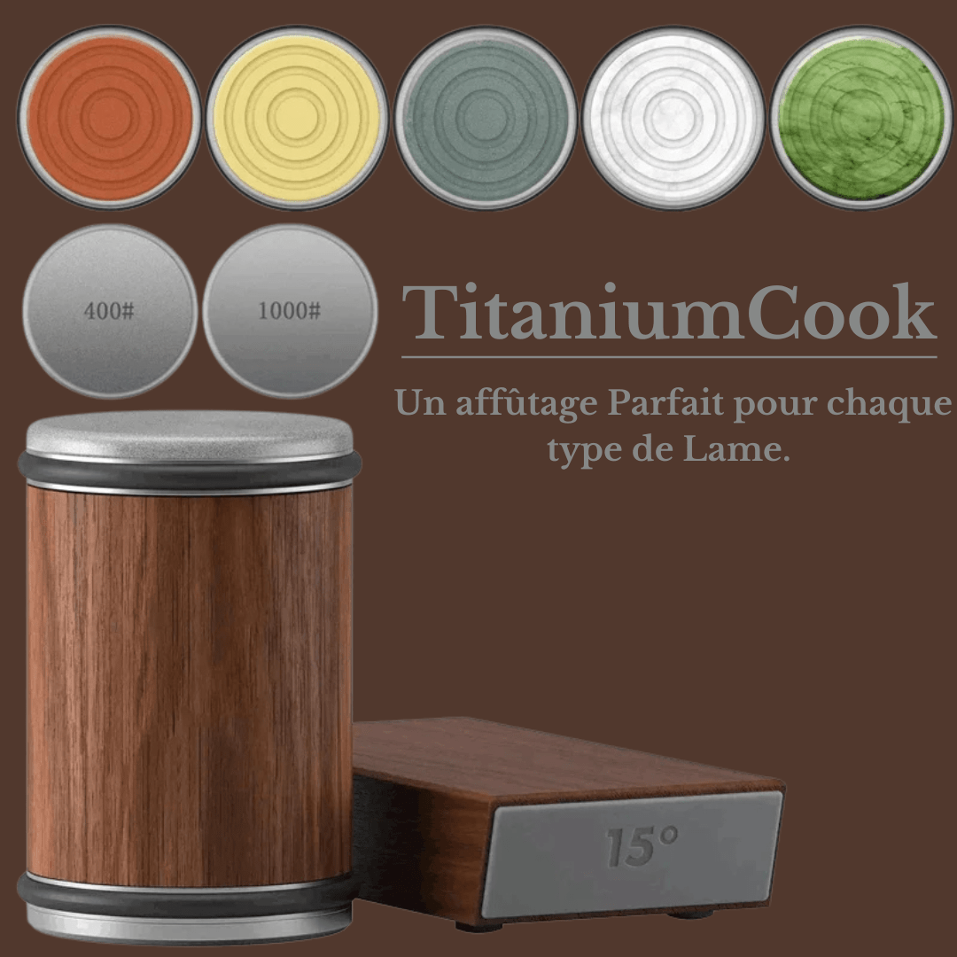 TitaniumSharpener - Aiguiseur de Précision pour un Affûtage Parfait - TitaniumCook