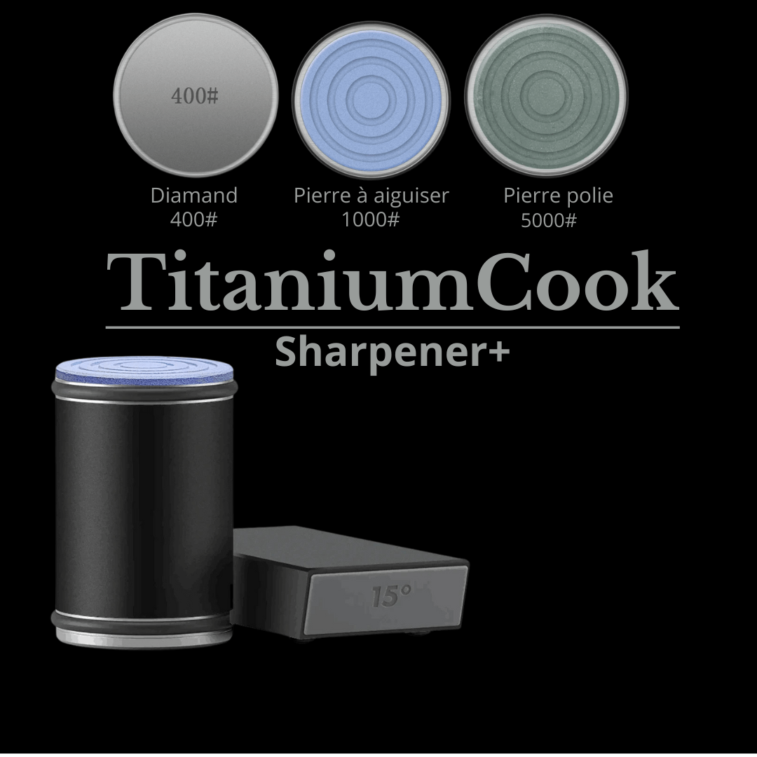 TitaniumSharpener - Aiguiseur de Précision pour un Affûtage Parfait - TitaniumCook