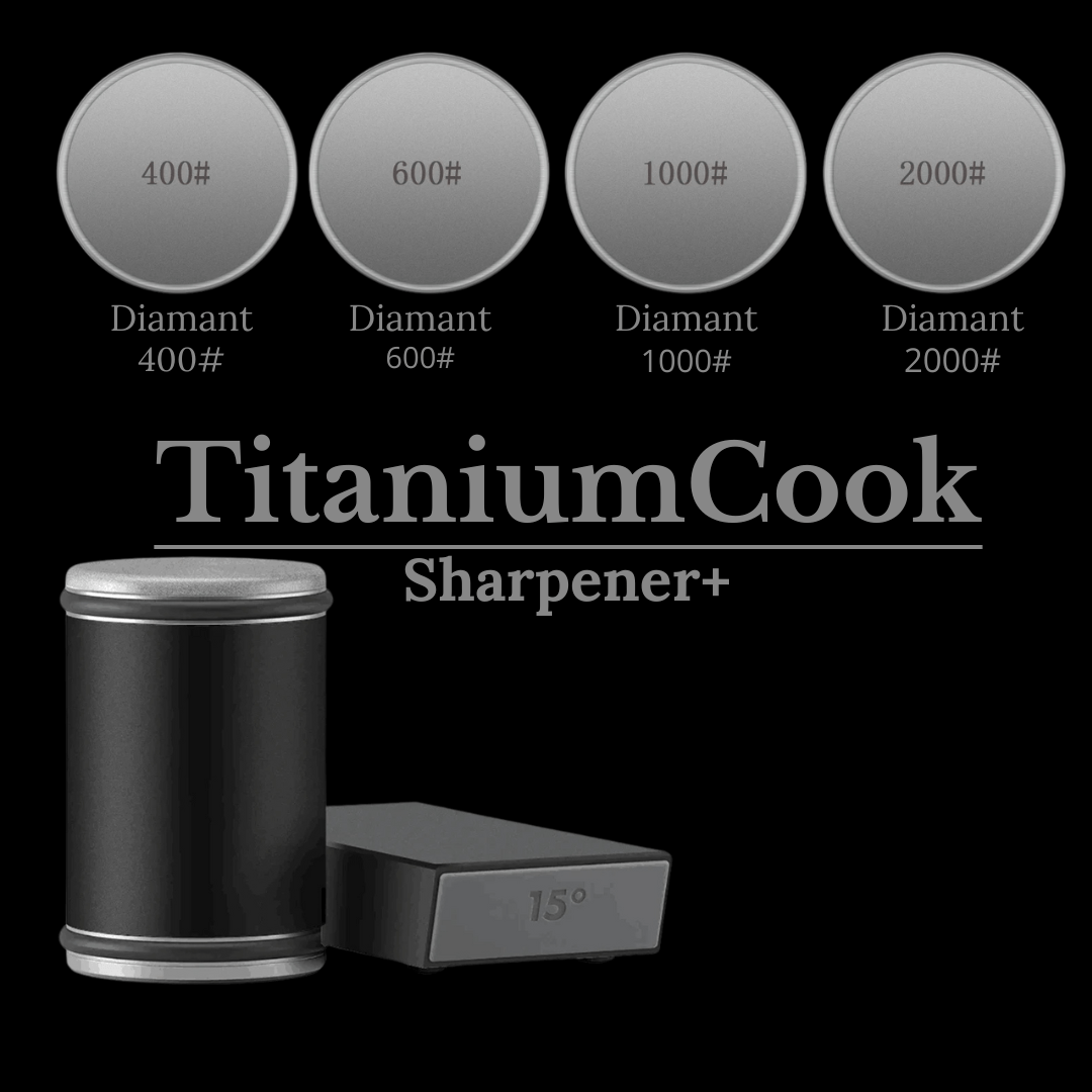 TitaniumSharpener - Aiguiseur de Précision pour un Affûtage Parfait - TitaniumCook