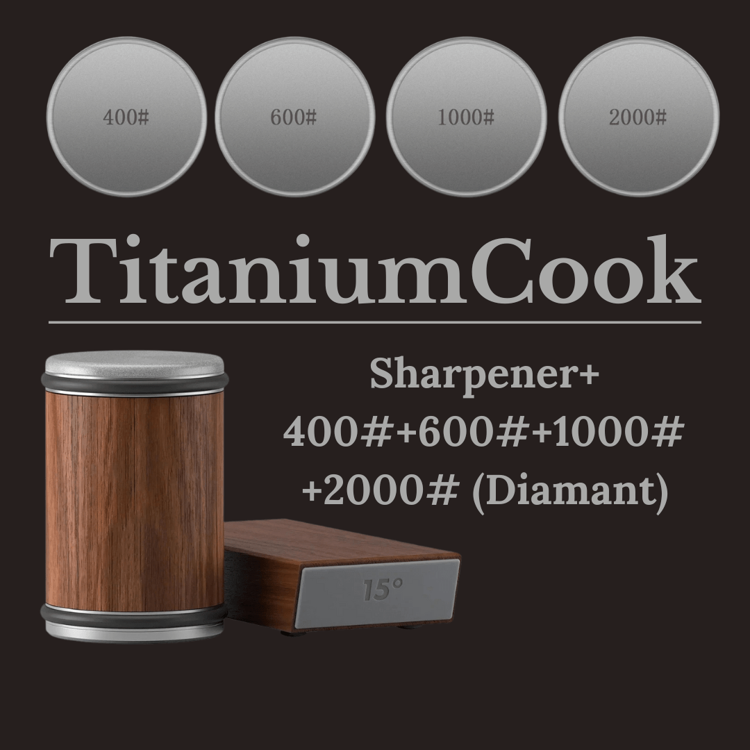 TitaniumSharpener - Aiguiseur de Précision pour un Affûtage Parfait - TitaniumCook