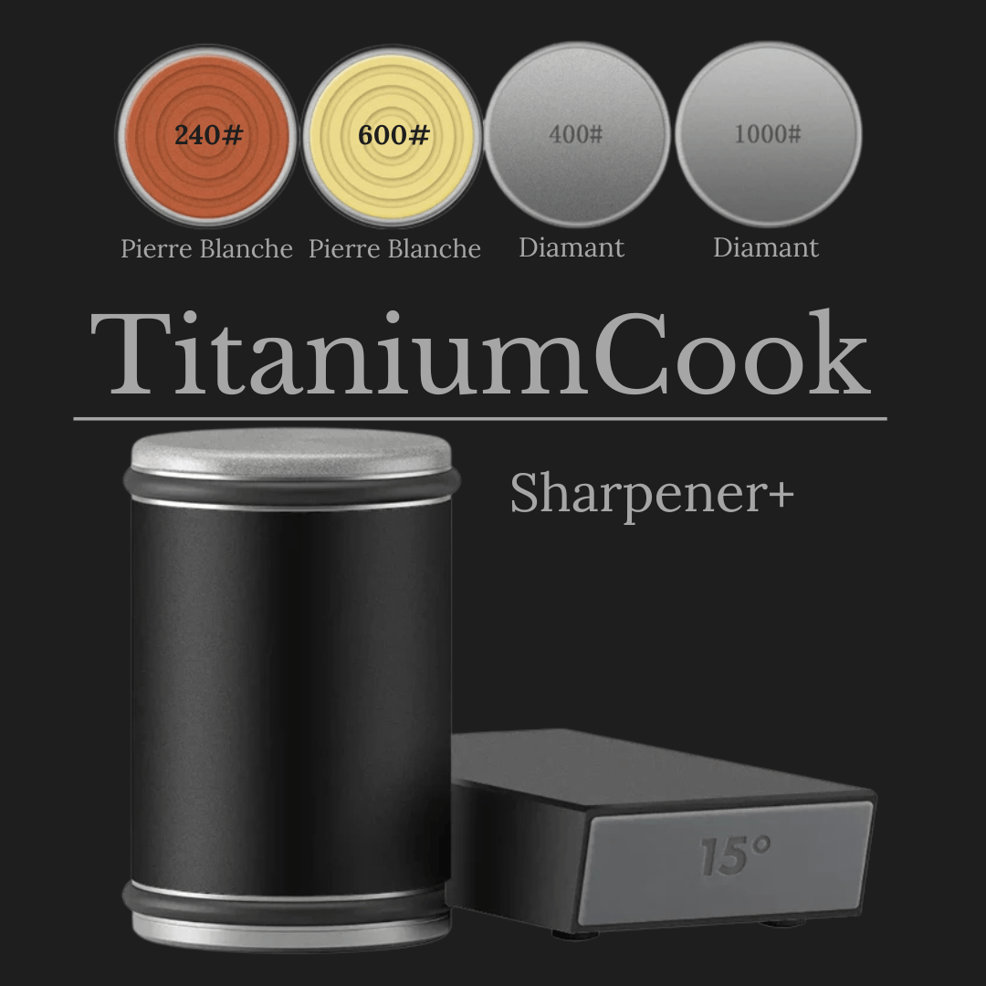 TitaniumSharpener - Aiguiseur de Précision pour un Affûtage Parfait - TitaniumCook