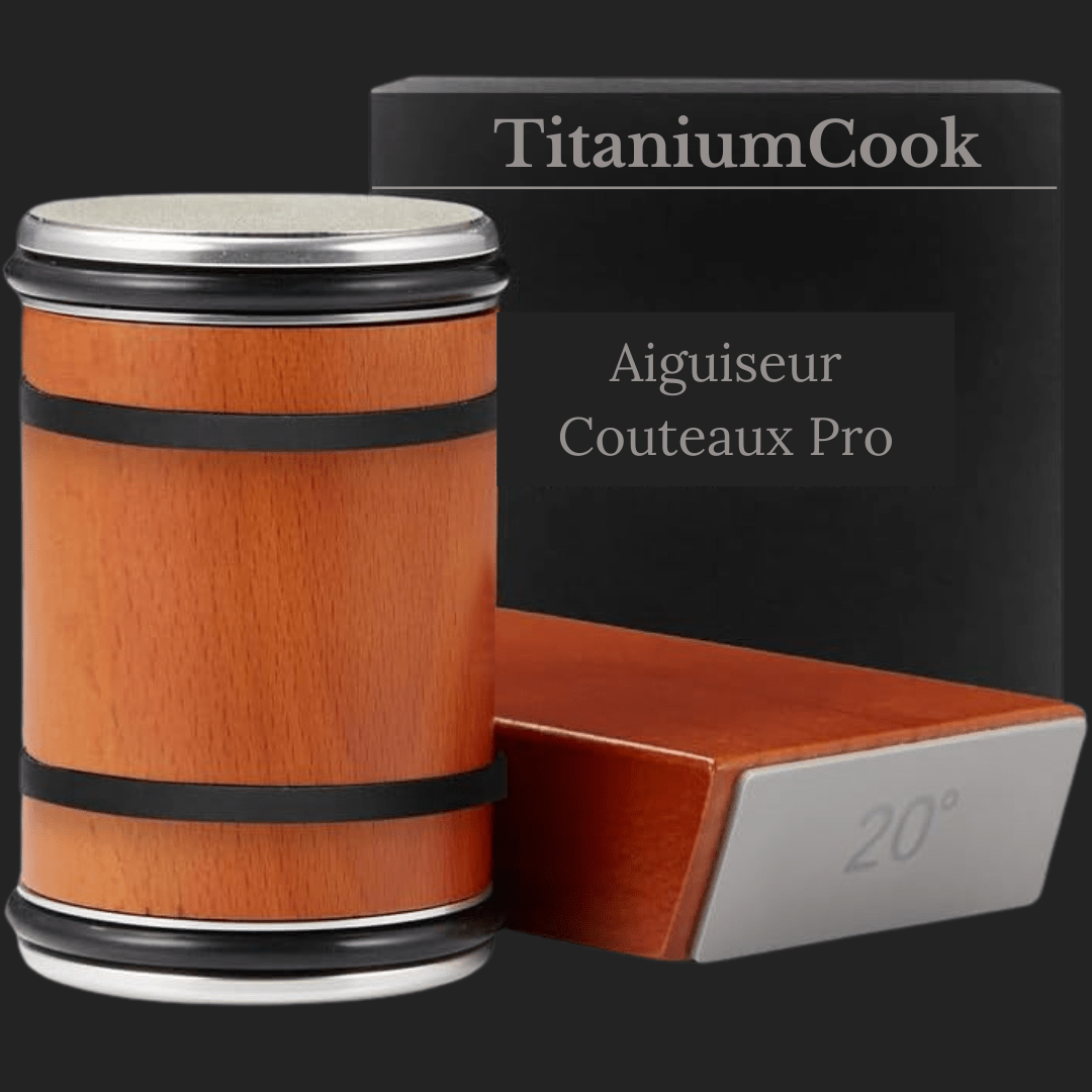 TitaniumSharpener - Aiguiseur de Précision pour un Affûtage Parfait - TitaniumCook