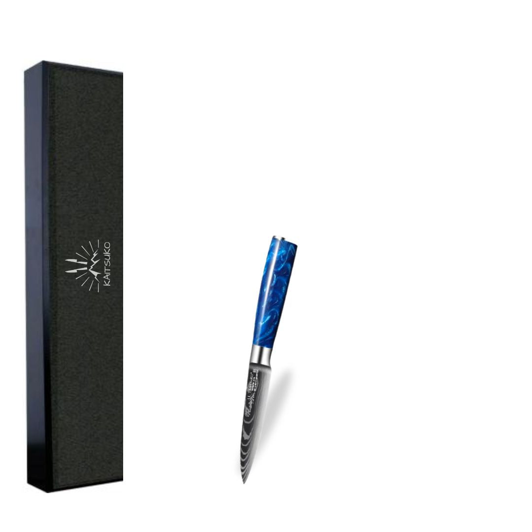 Set de 10 couteaux Japonais - Chef Tanaka - Bleu Océan - TitaniumCook