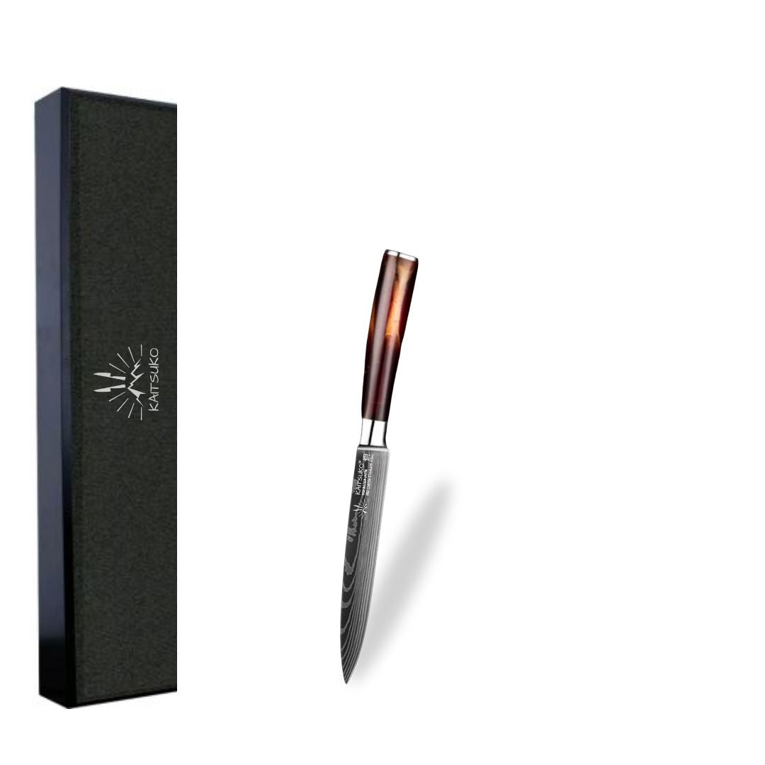 Set de 5 couteaux Japonais - Chef Tanaka - Terre de feu - TitaniumCook