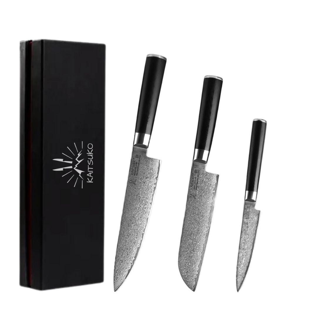 Set de 3 couteaux Japonais - Kyoto - TitaniumCook