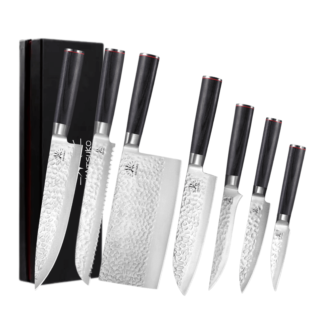 Set de 7 couteaux Japonais - Kaito - TitaniumCook