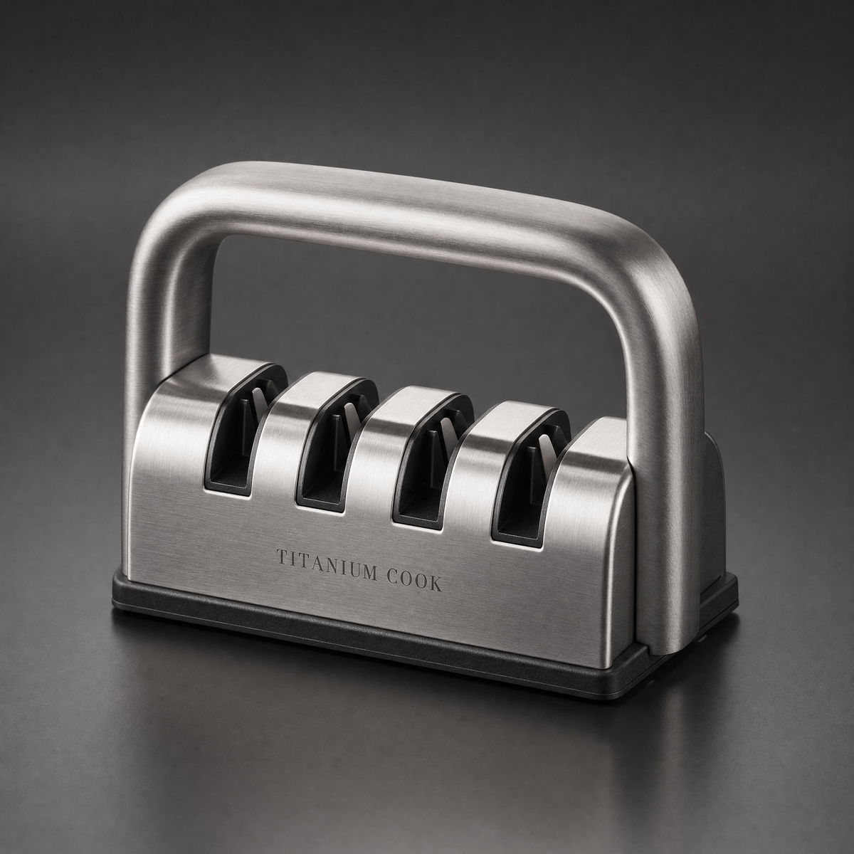 Premium 4-slot TitaniumCook sharpener — main view